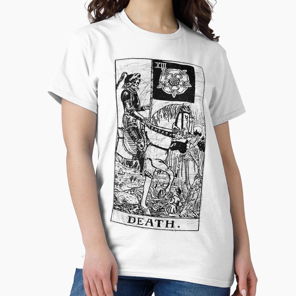 Death Major Arcana Occult Tarot Design T-shirt - Image 2