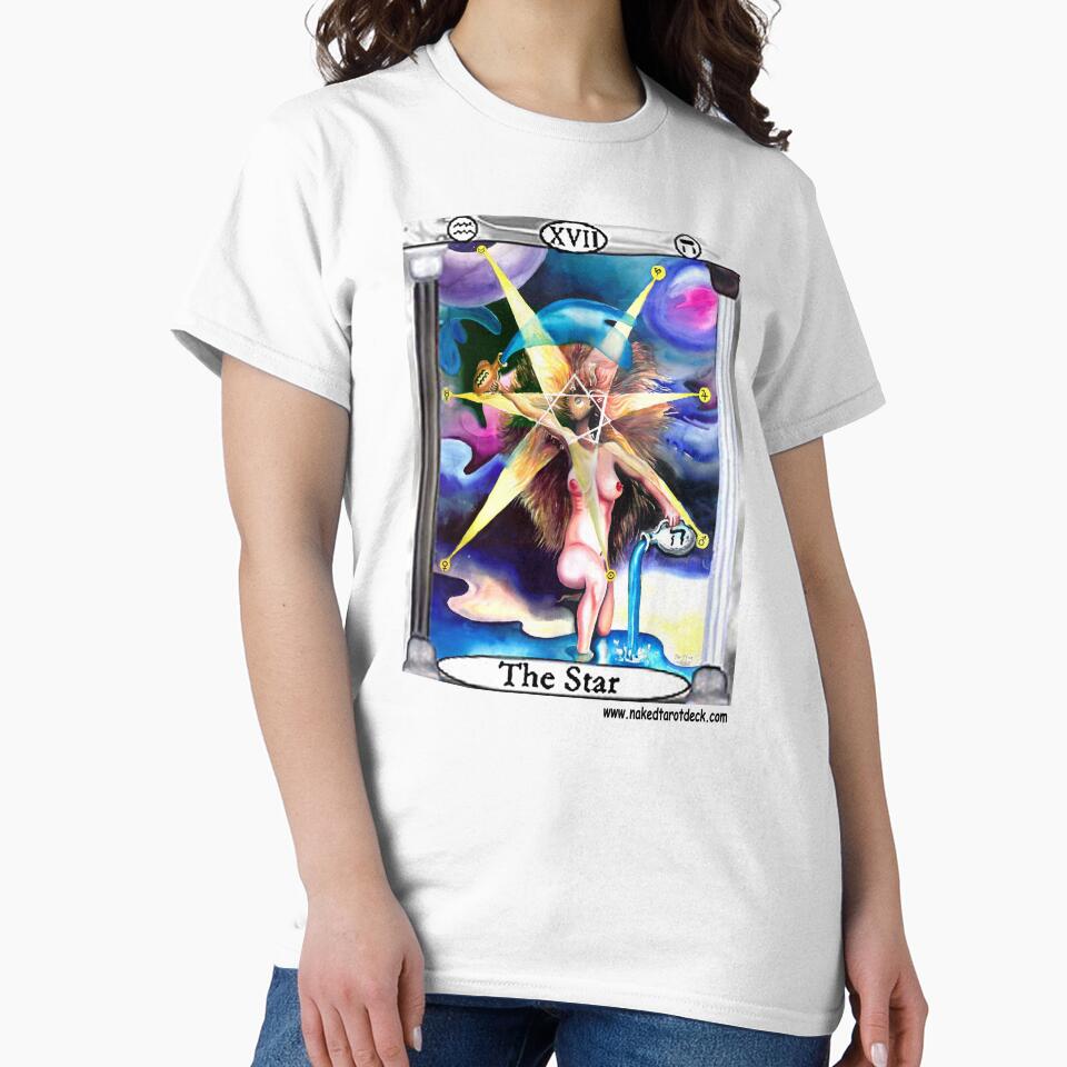 The Star Naked Tarot Design T-shirt - Image 2