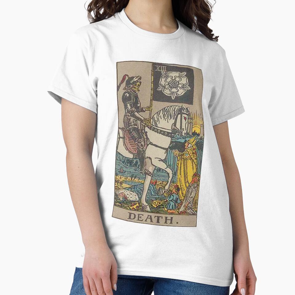 Death Tarot Mystic Arcana Design T-shirt - Image 2