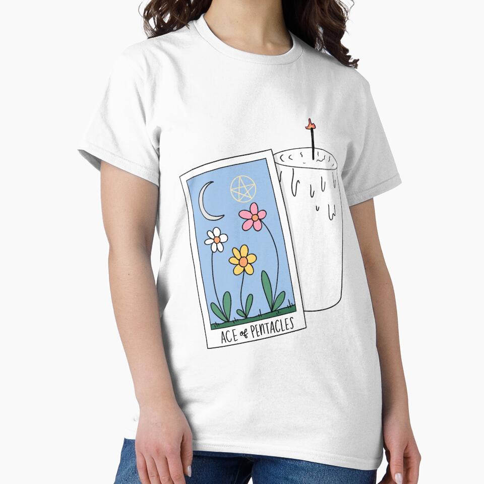 Ace Of Pentacles Mystic Design T-shirt - Image 2