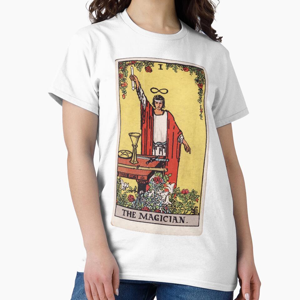 The Magician Tarot Mystic Design T-shirt - Image 2