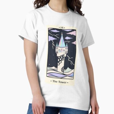 The Tower Tarot Arcana Design T-shirt