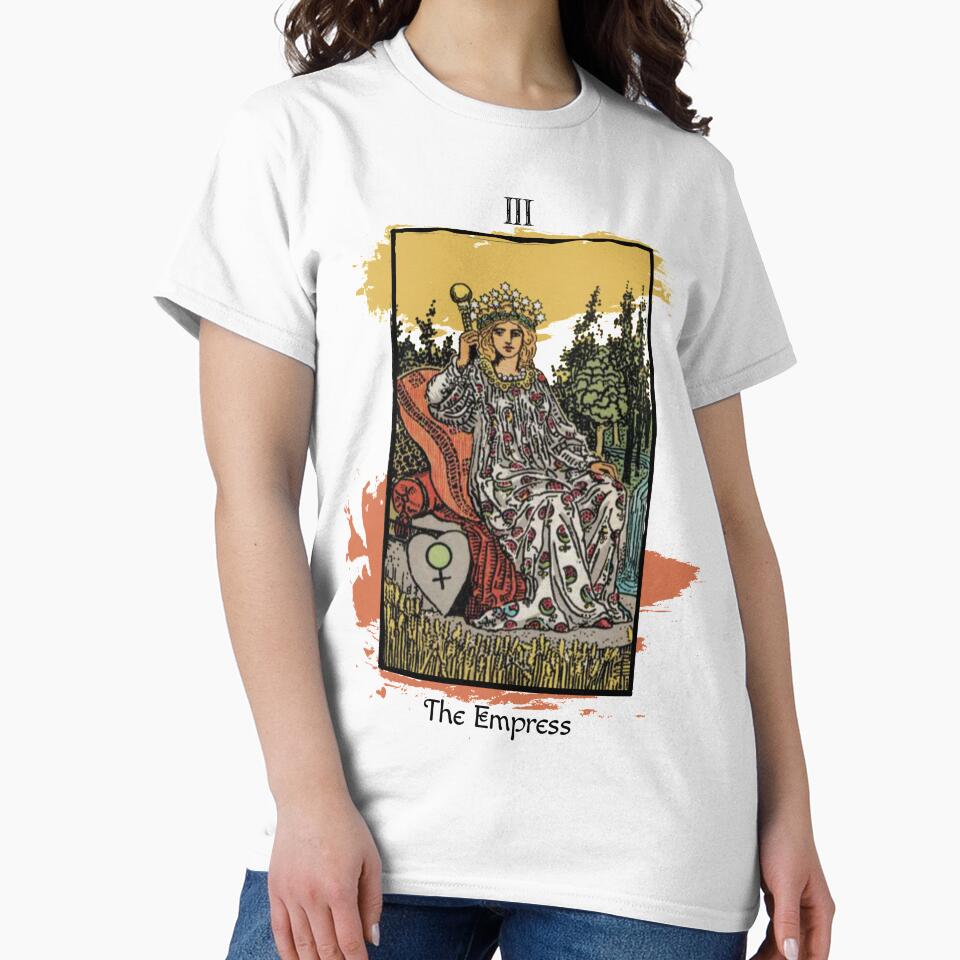 The Empress Tarot Arcana Design T-shirt - Image 2