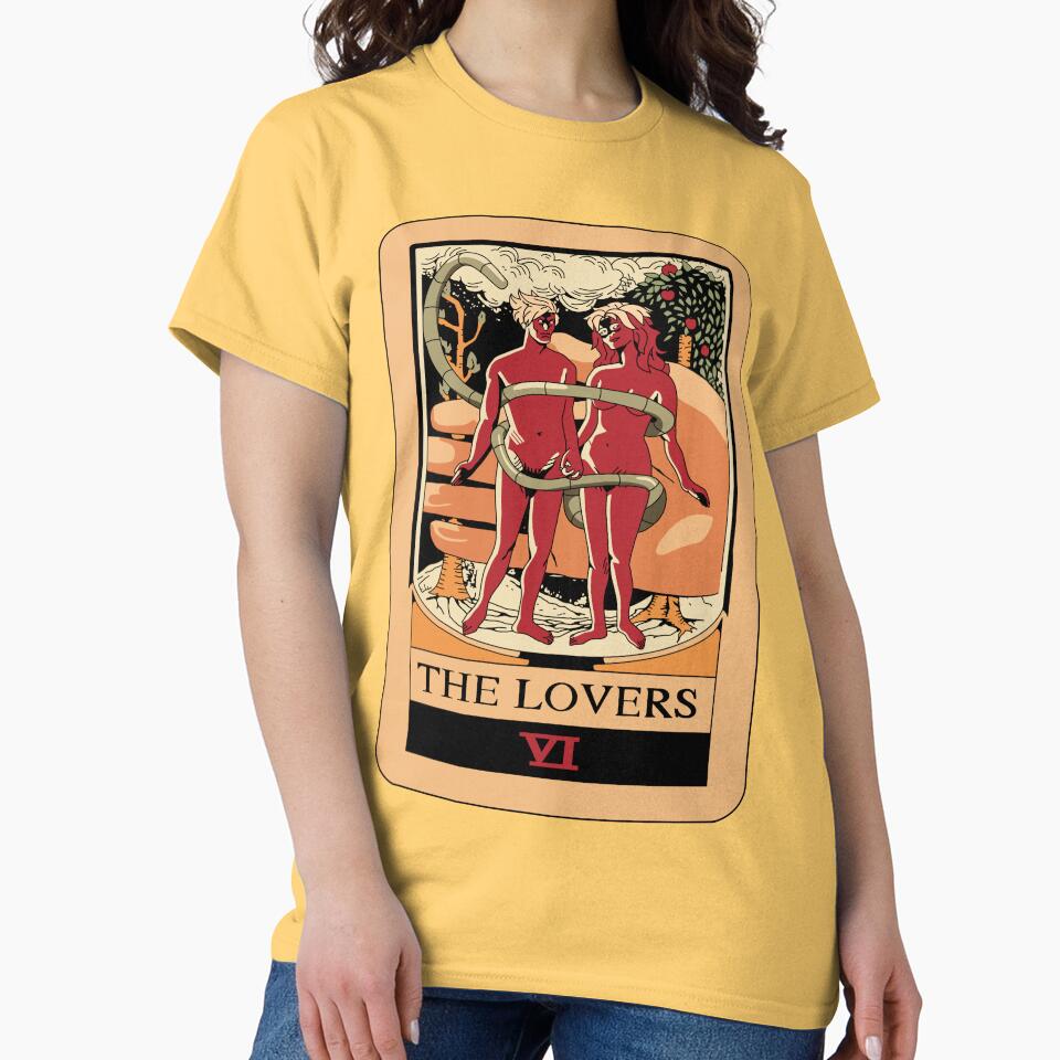 The Lovers Tarot Mystic Design T-shirt - Image 6