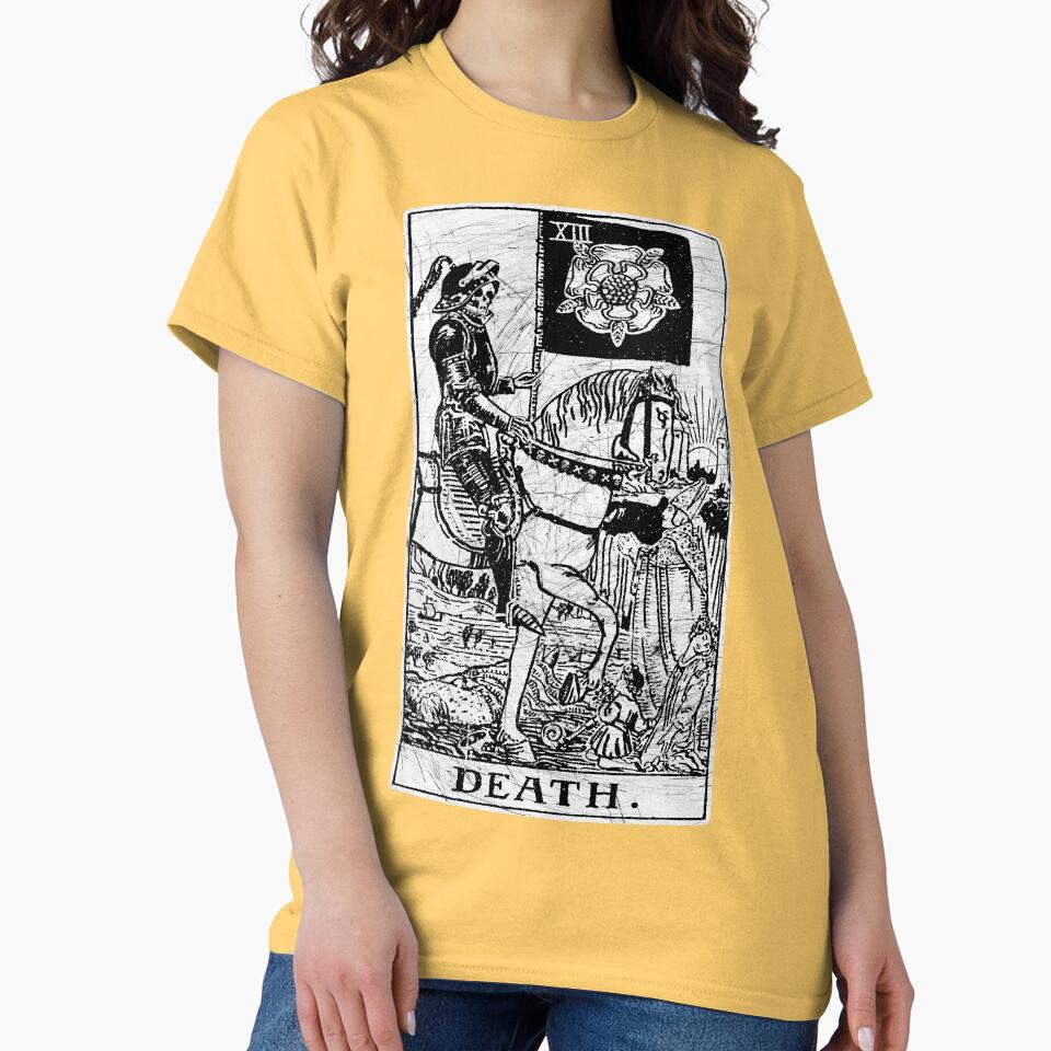 Death Major Arcana Occult Tarot Design T-shirt - Image 6