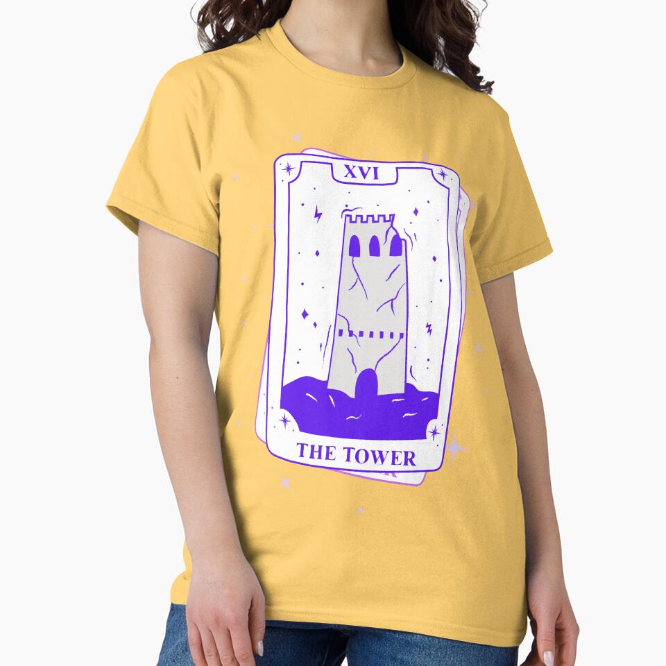 The Tower Tarot Mystic Design T-shirt - Image 6