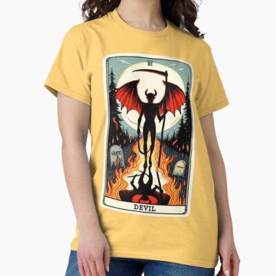 The Devil Tarot Arcana Design T-shirt