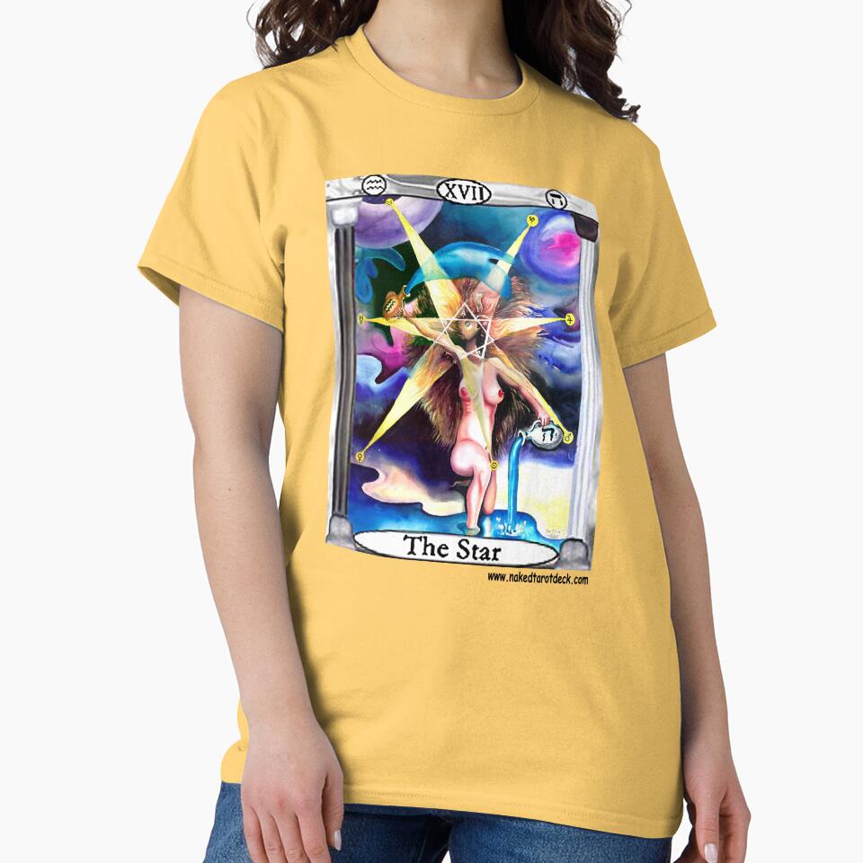 The Star Naked Tarot Design T-shirt - Image 6