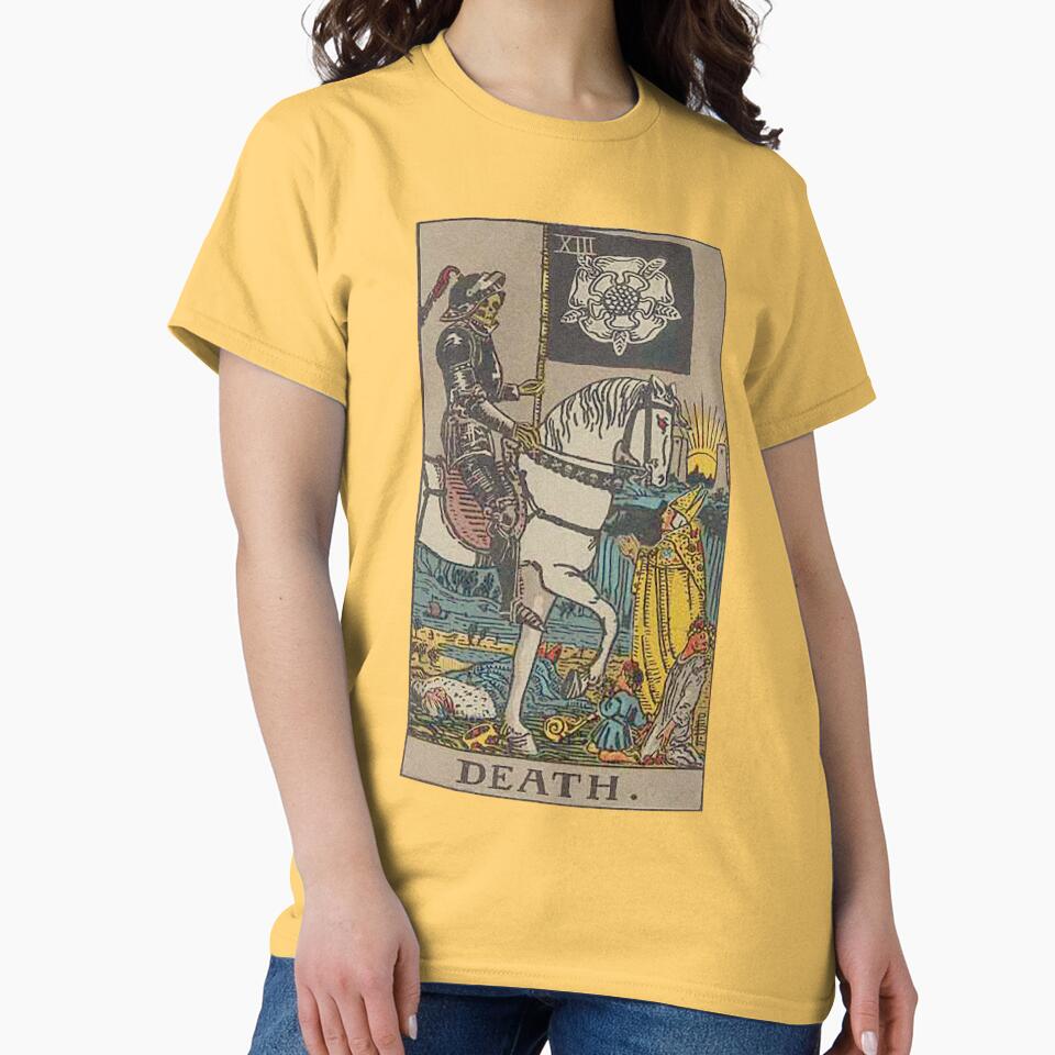 Death Tarot Mystic Arcana Design T-shirt - Image 6