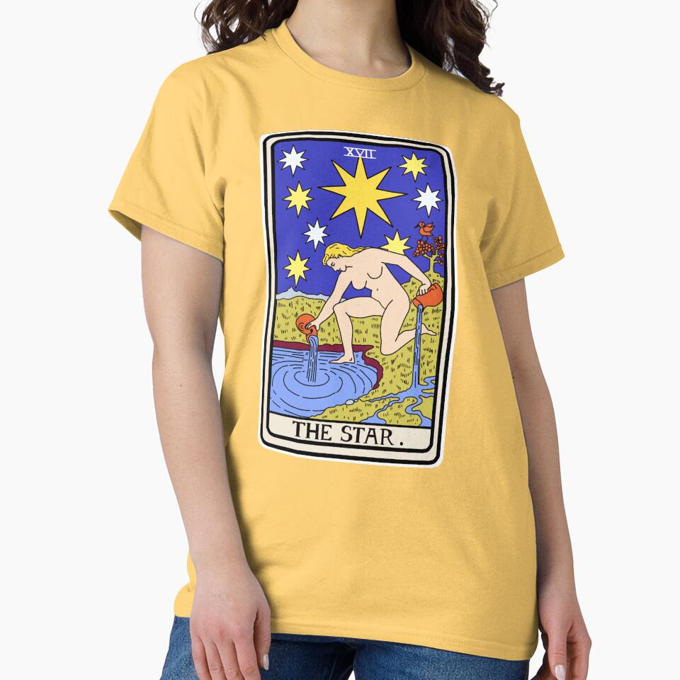 The Star Tarot Celestial Design T-shirt - Image 6