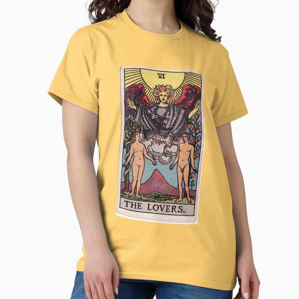 The Lovers Tarot Arcana Design T-shirt - Image 6