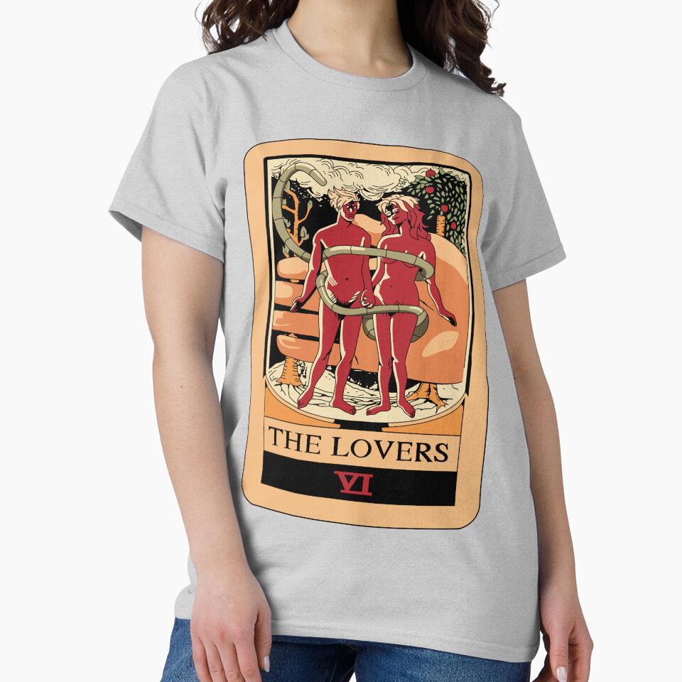 The Lovers Tarot Mystic Design T-shirt - Image 4