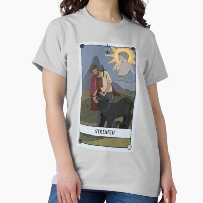 Strength Lunamand Tarot Mystic Design T-shirt