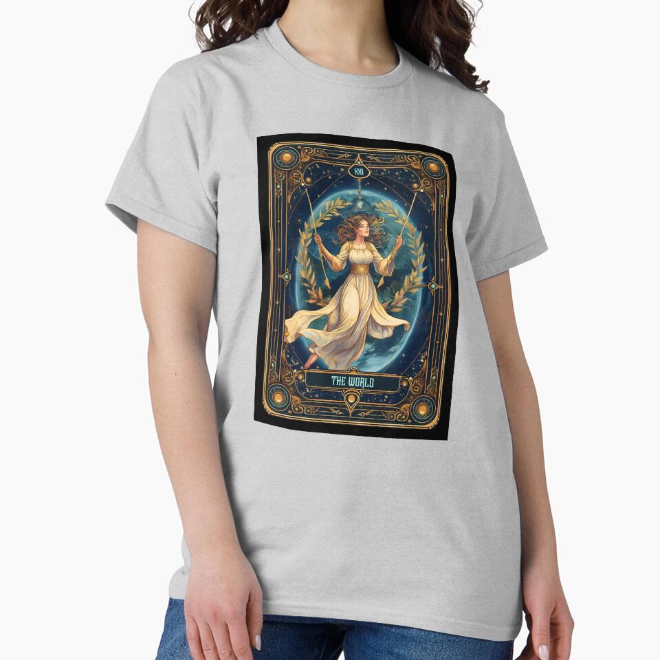 The World Tarot Arcana Design T-shirt - Image 4