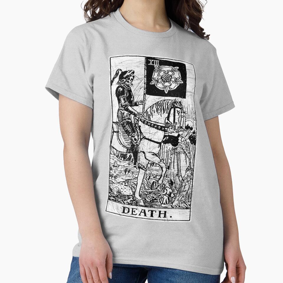 Death Major Arcana Occult Tarot Design T-shirt
