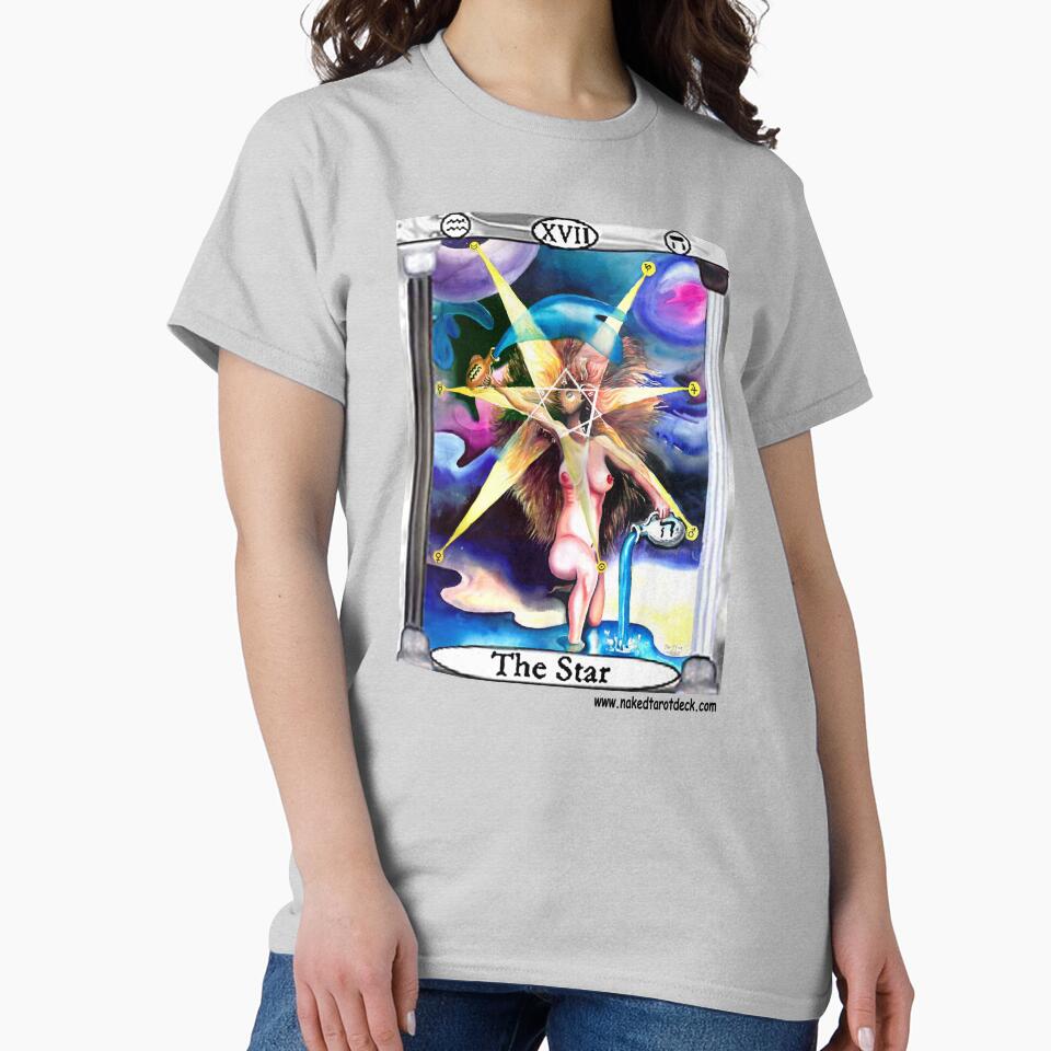 The Star Naked Tarot Design T-shirt - Image 4