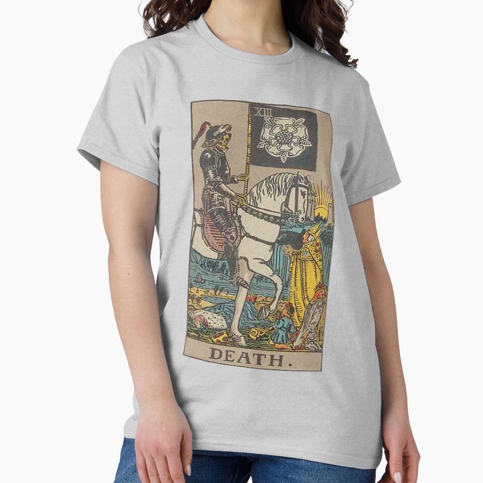 Death Tarot Mystic Arcana Design T-shirt - Image 4
