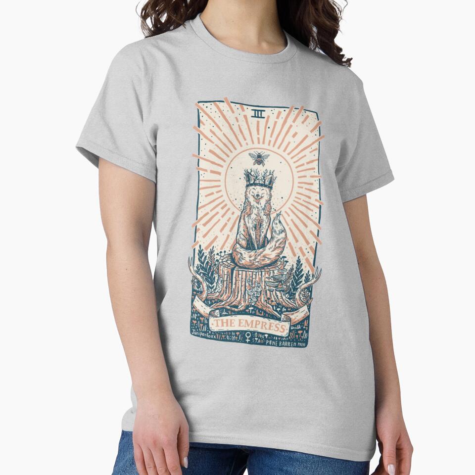 The Empress Tarot Mystic Design T-shirt - Image 3