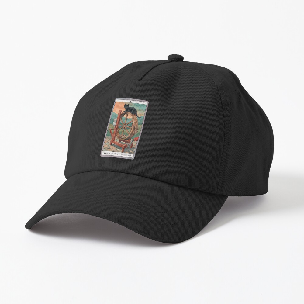 Wheel Of Fortune Tarot Illustration Design Cap