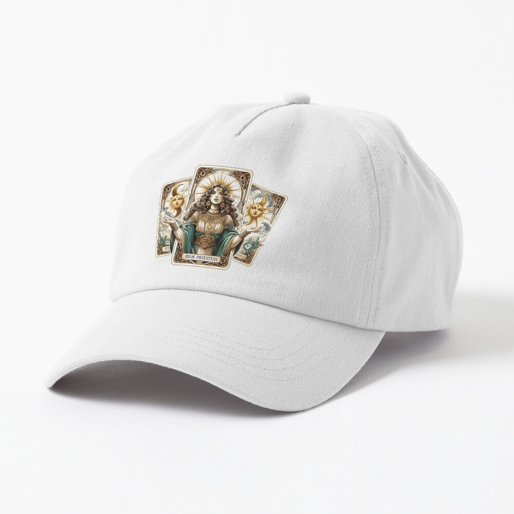 The High Priestess Vintage Tarot Design Cap