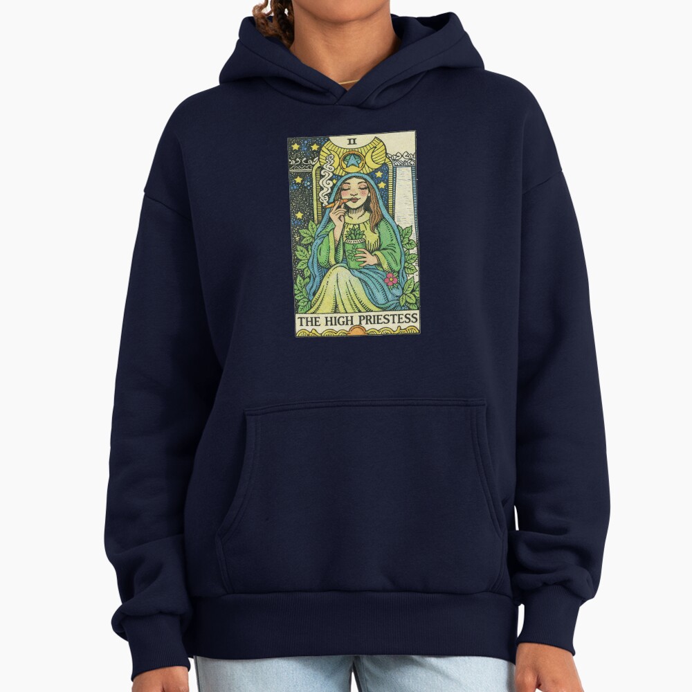 The High Priestess Classic Tarot Design Hoodie - Image 5