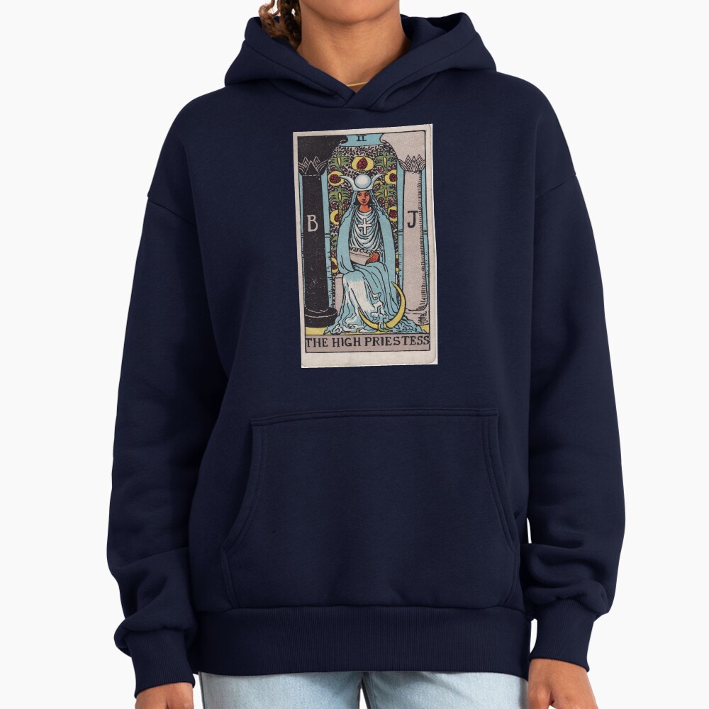 The High Priestess Mystic Tarot Design Hoodie - Image 5