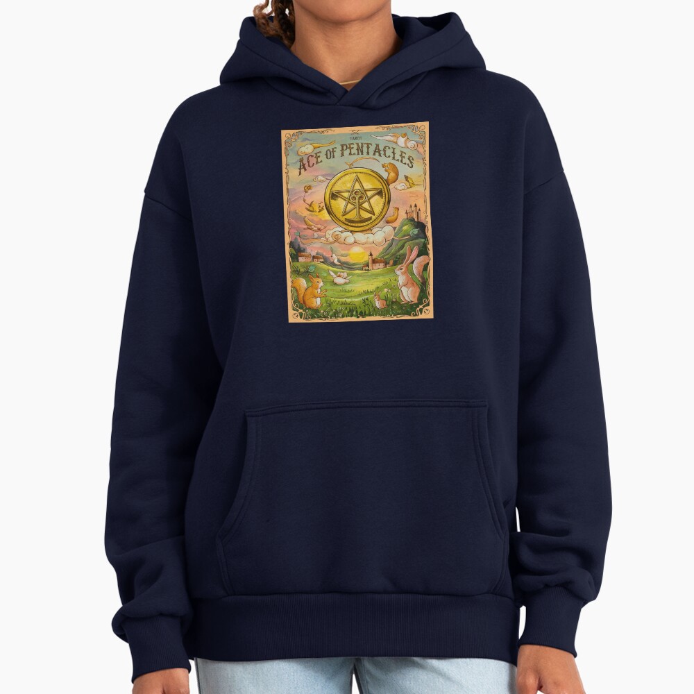 Ace Of Pentacles Arcana Design Hoodie - Image 5