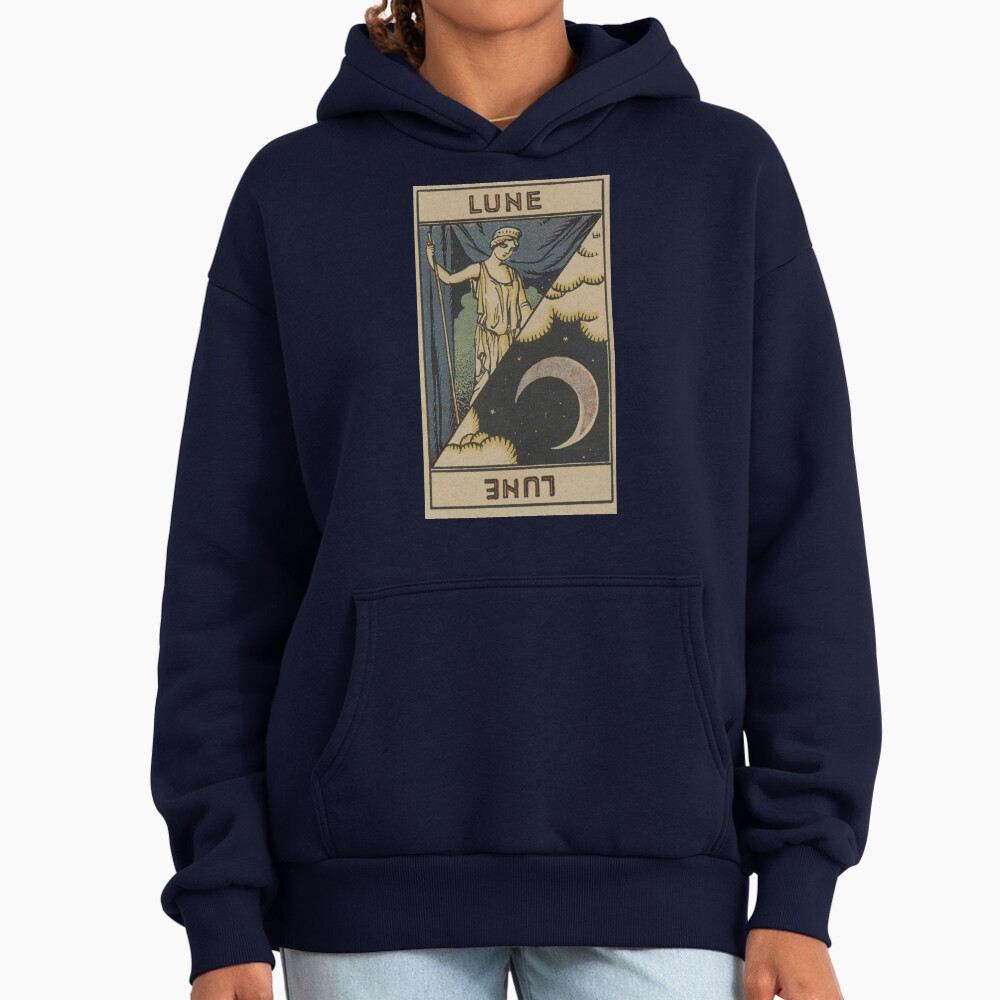 The Moon Lune French Tarot Design Hoodie - Image 5