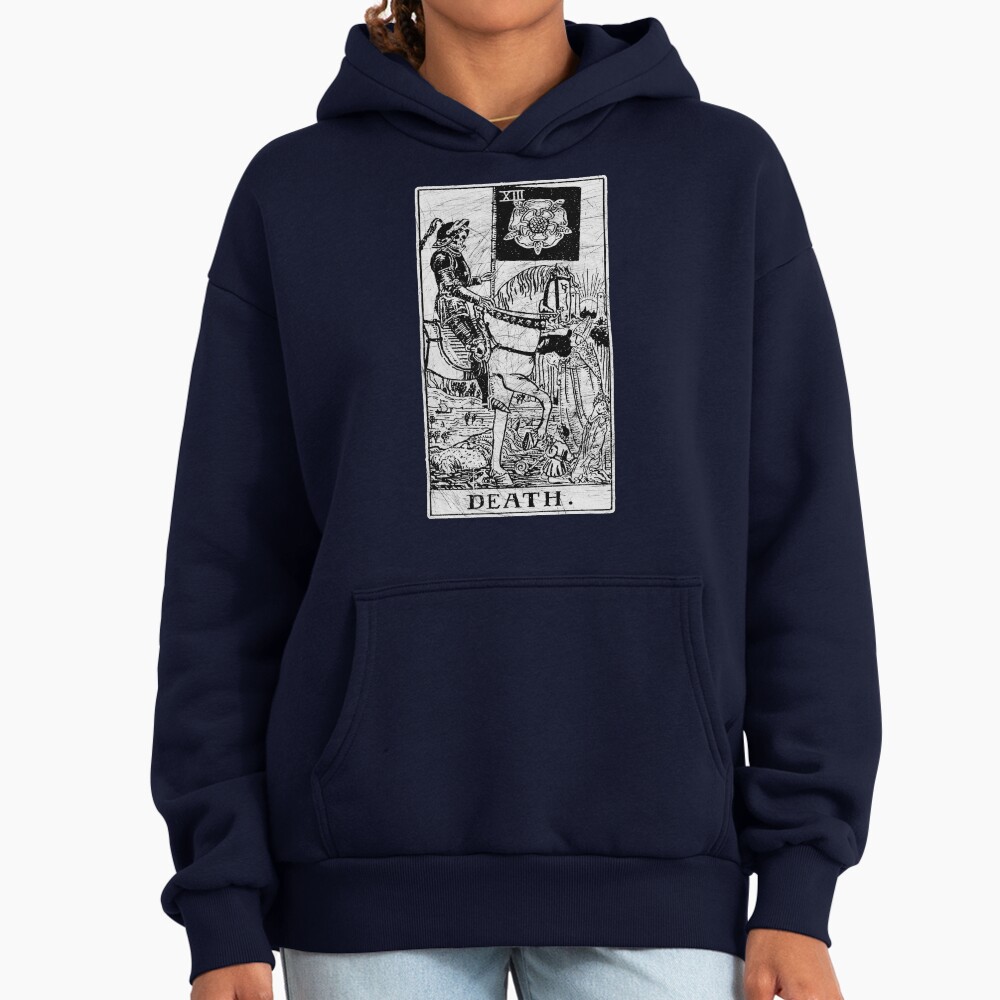 Death Major Arcana Occult Tarot Design Hoodie - Image 5