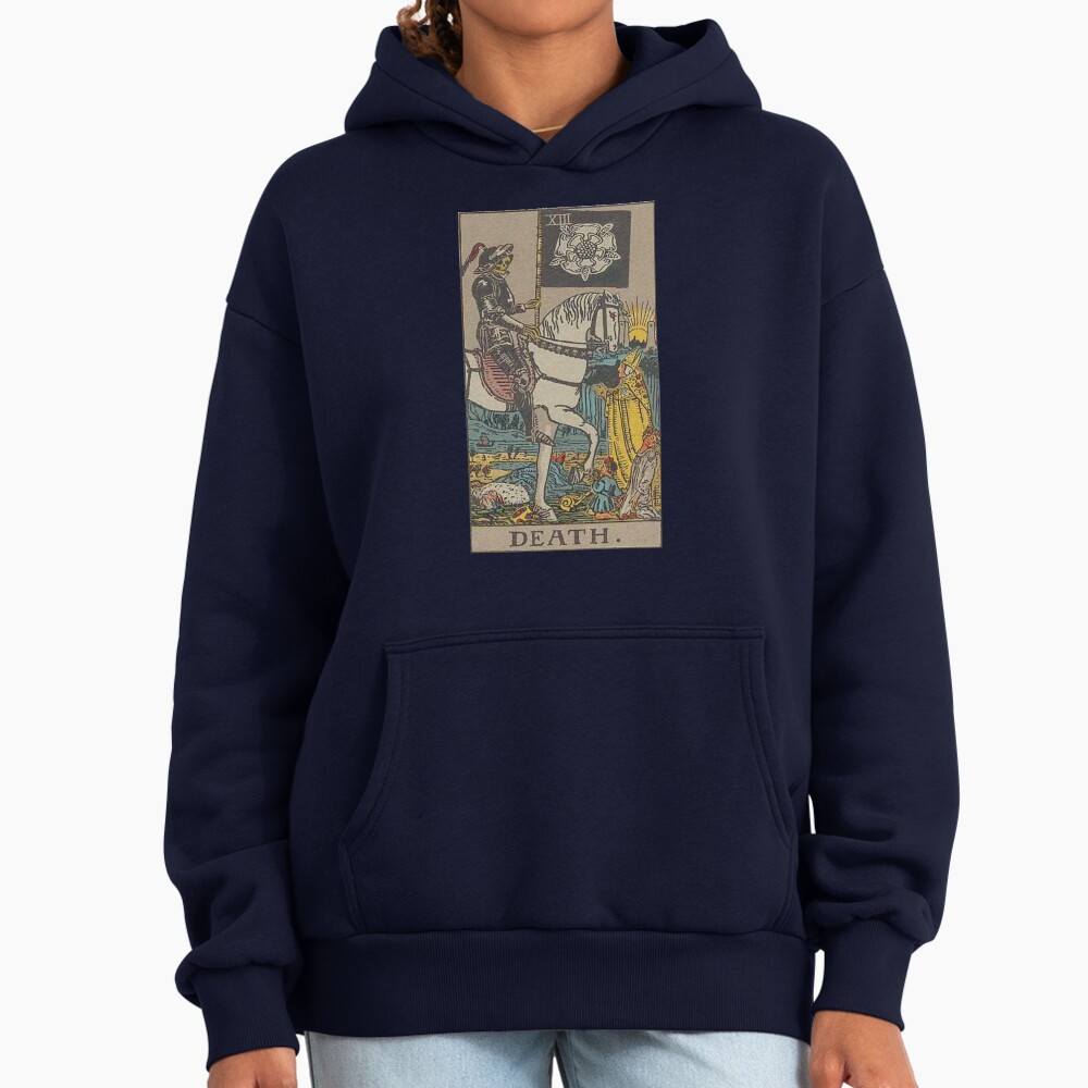 Death Tarot Mystic Arcana Design Hoodie - Image 5