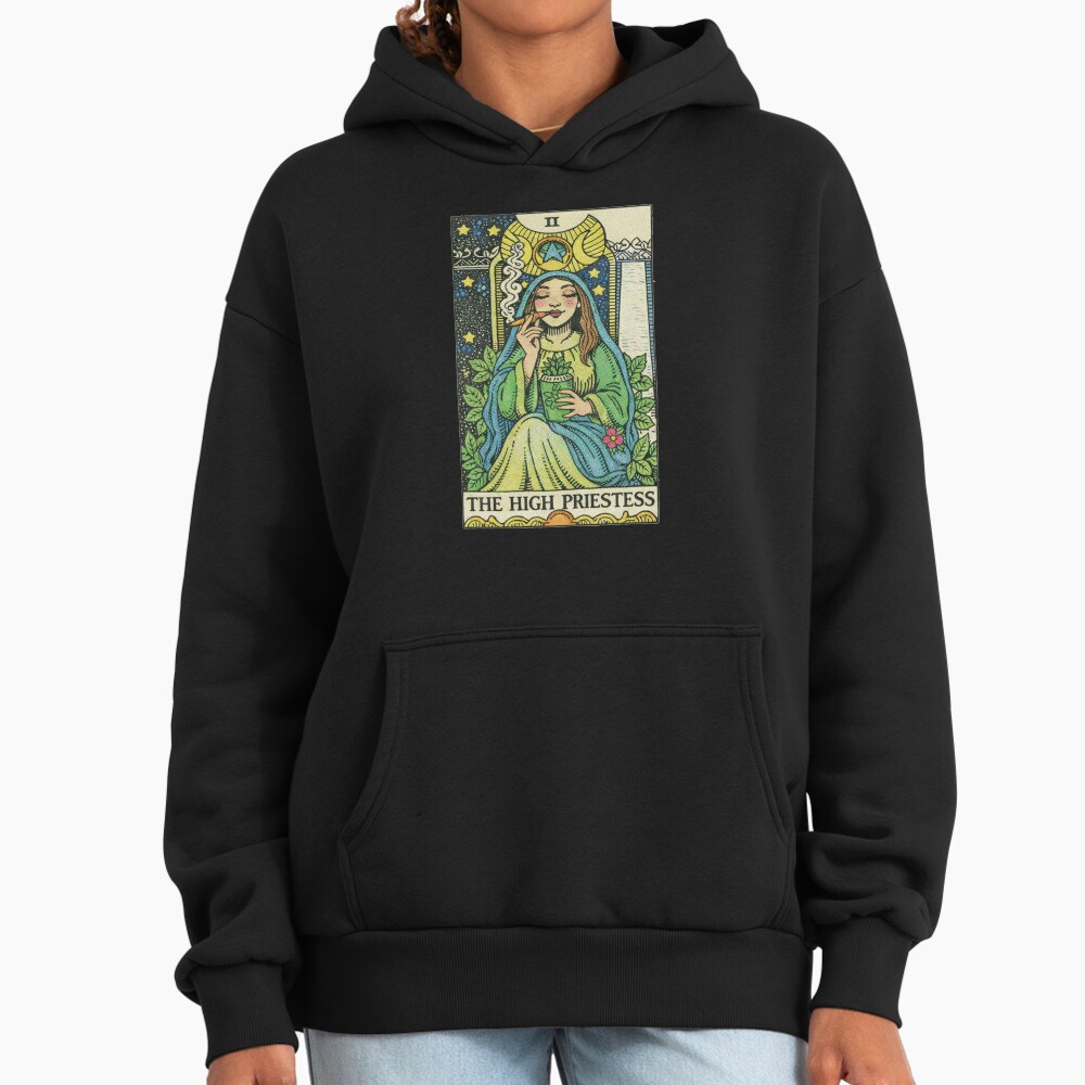 The High Priestess Classic Tarot Design Hoodie