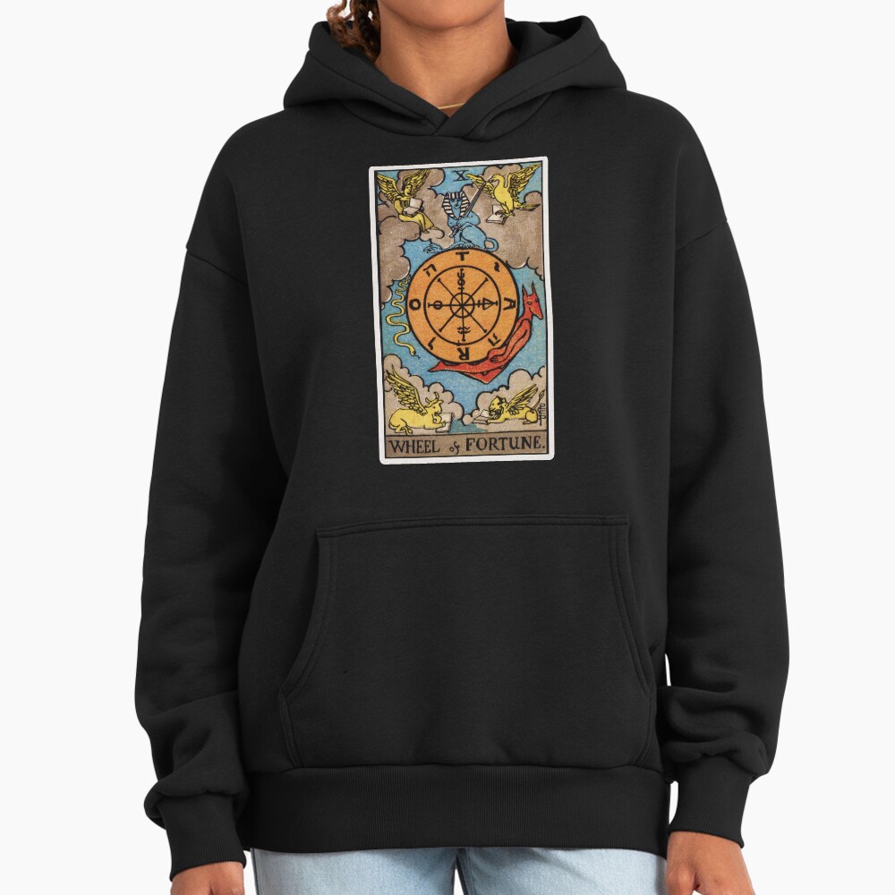 Wheel Of Fortune Tarot Arcana Design Hoodie