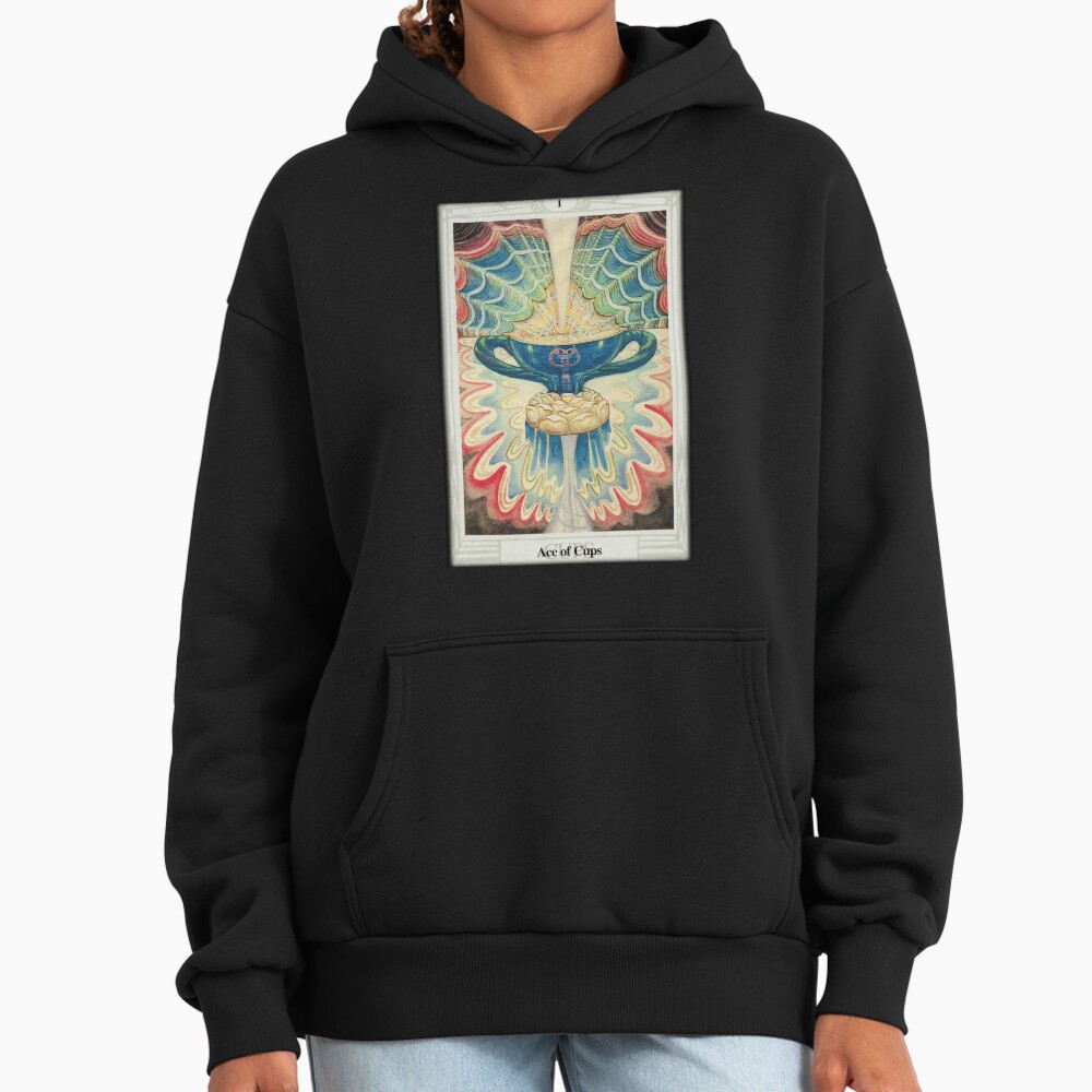 Ace Of Cups Troth Tarot Design Hoodie - Image 2