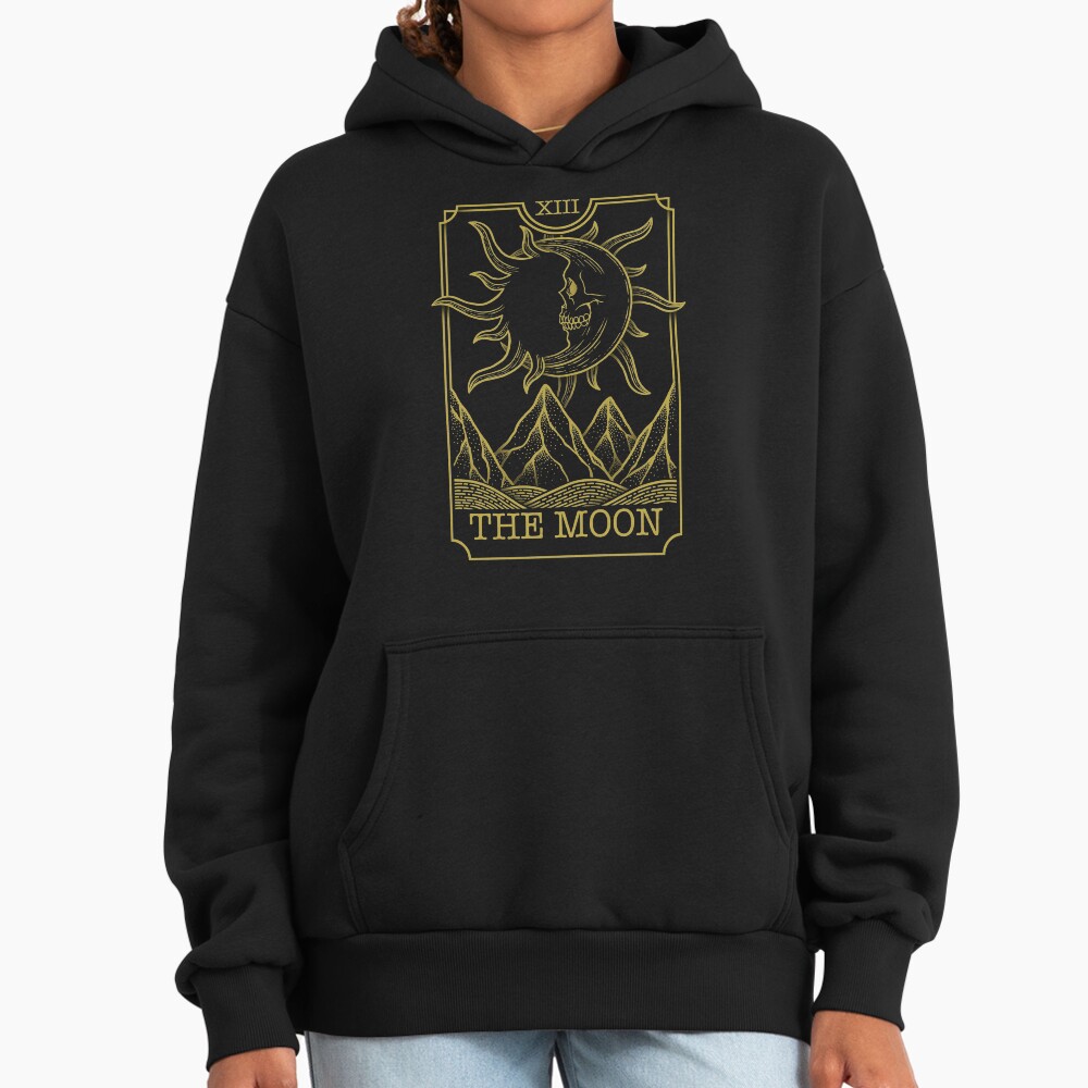 The Moon Tarot Mystic Design Hoodie - Image 3