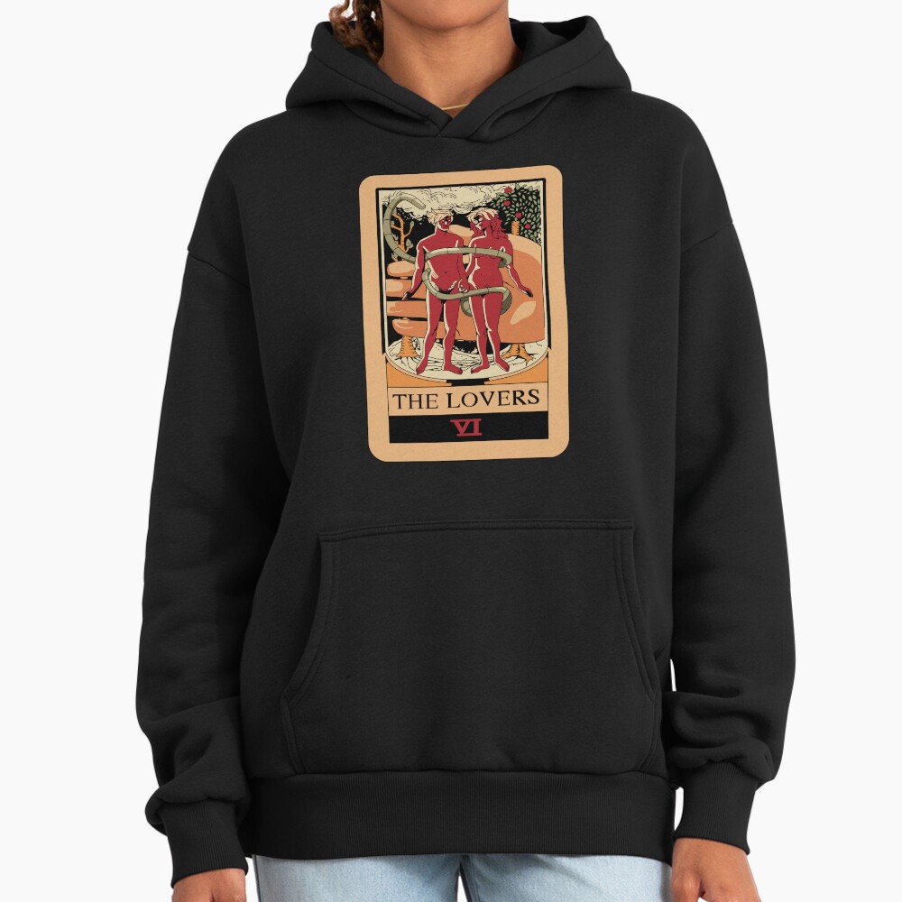 The Lovers Tarot Mystic Design Hoodie - Image 3