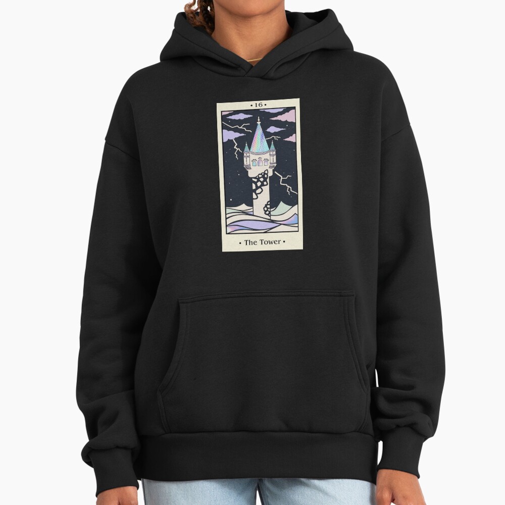 The Tower Tarot Arcana Design Hoodie