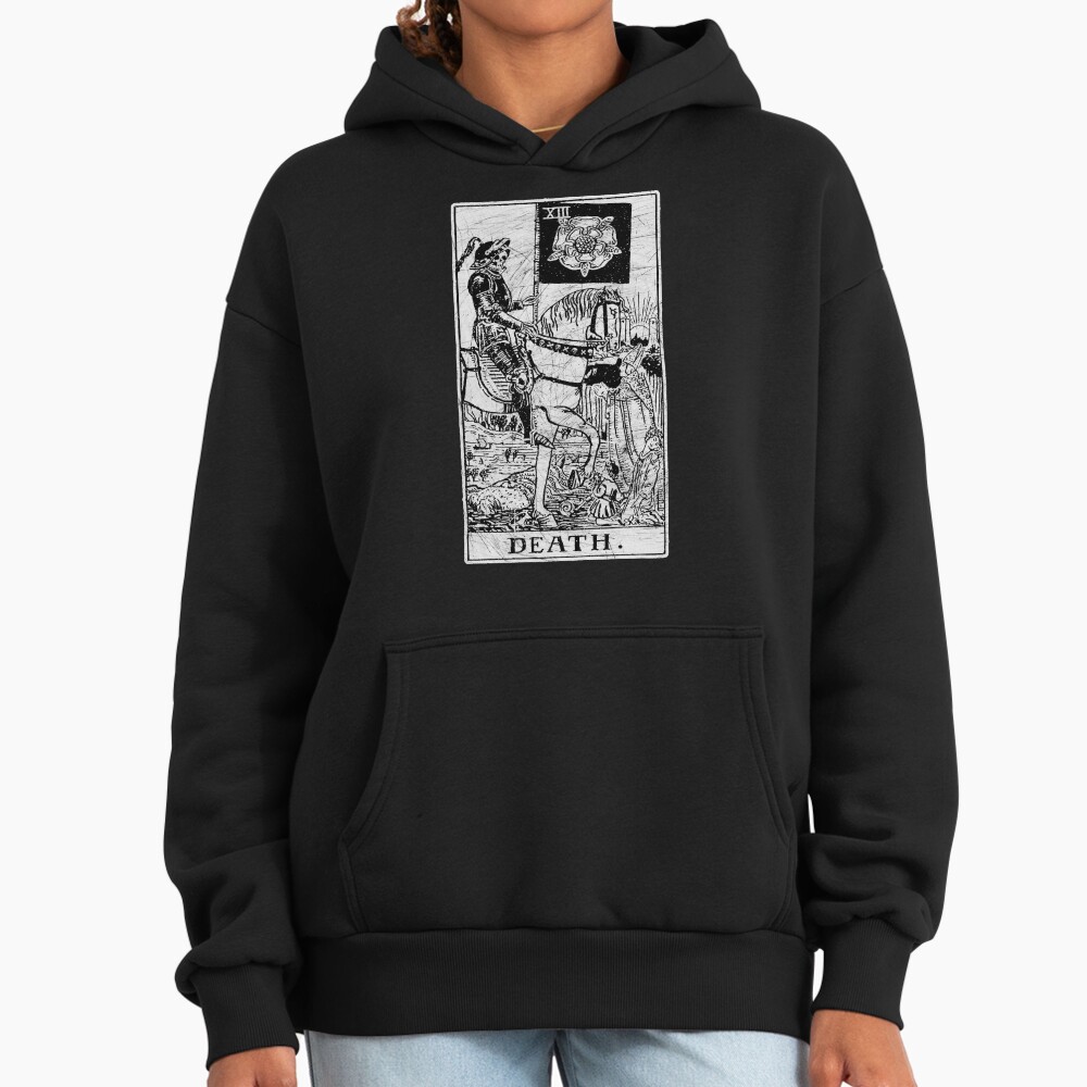 Death Major Arcana Occult Tarot Design Hoodie - Image 2