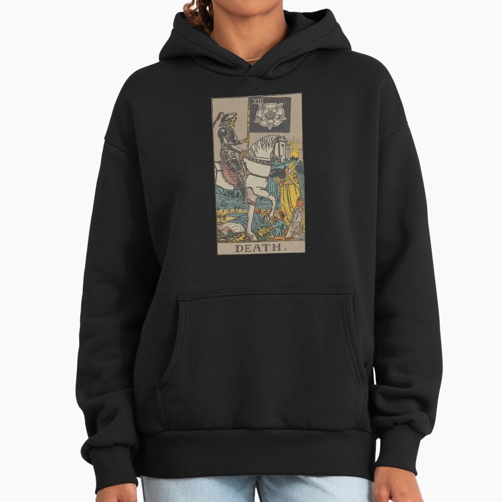 Death Tarot Mystic Arcana Design Hoodie - Image 3