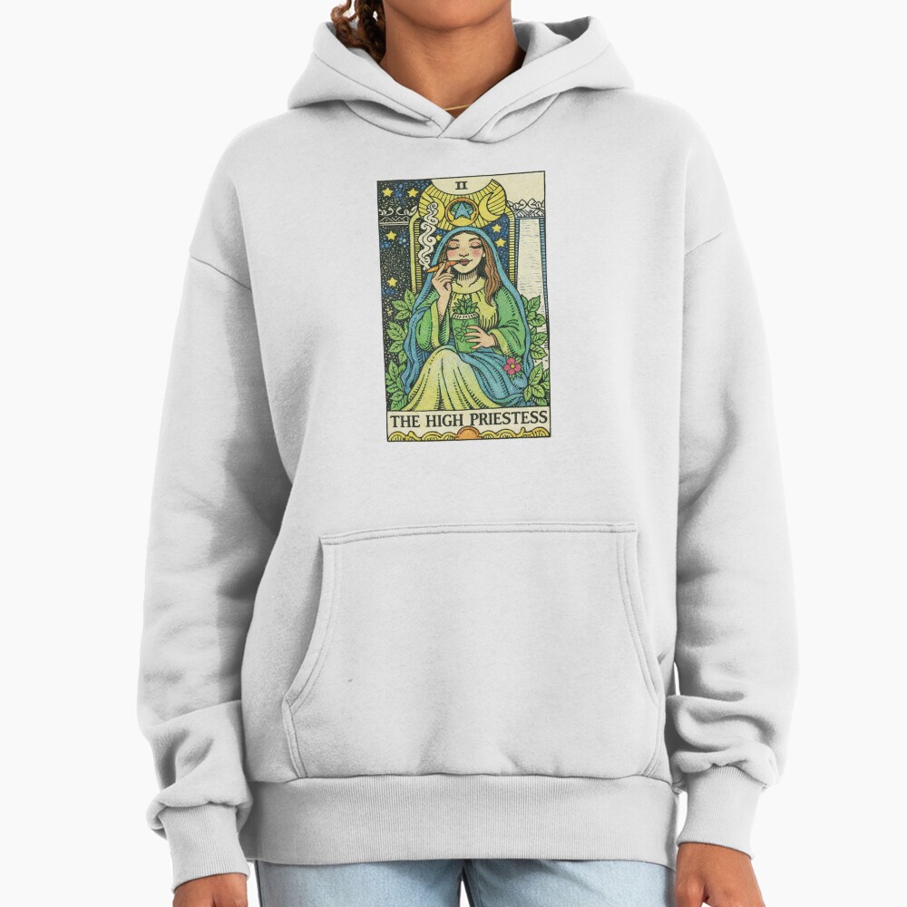 The High Priestess Classic Tarot Design Hoodie - Image 2