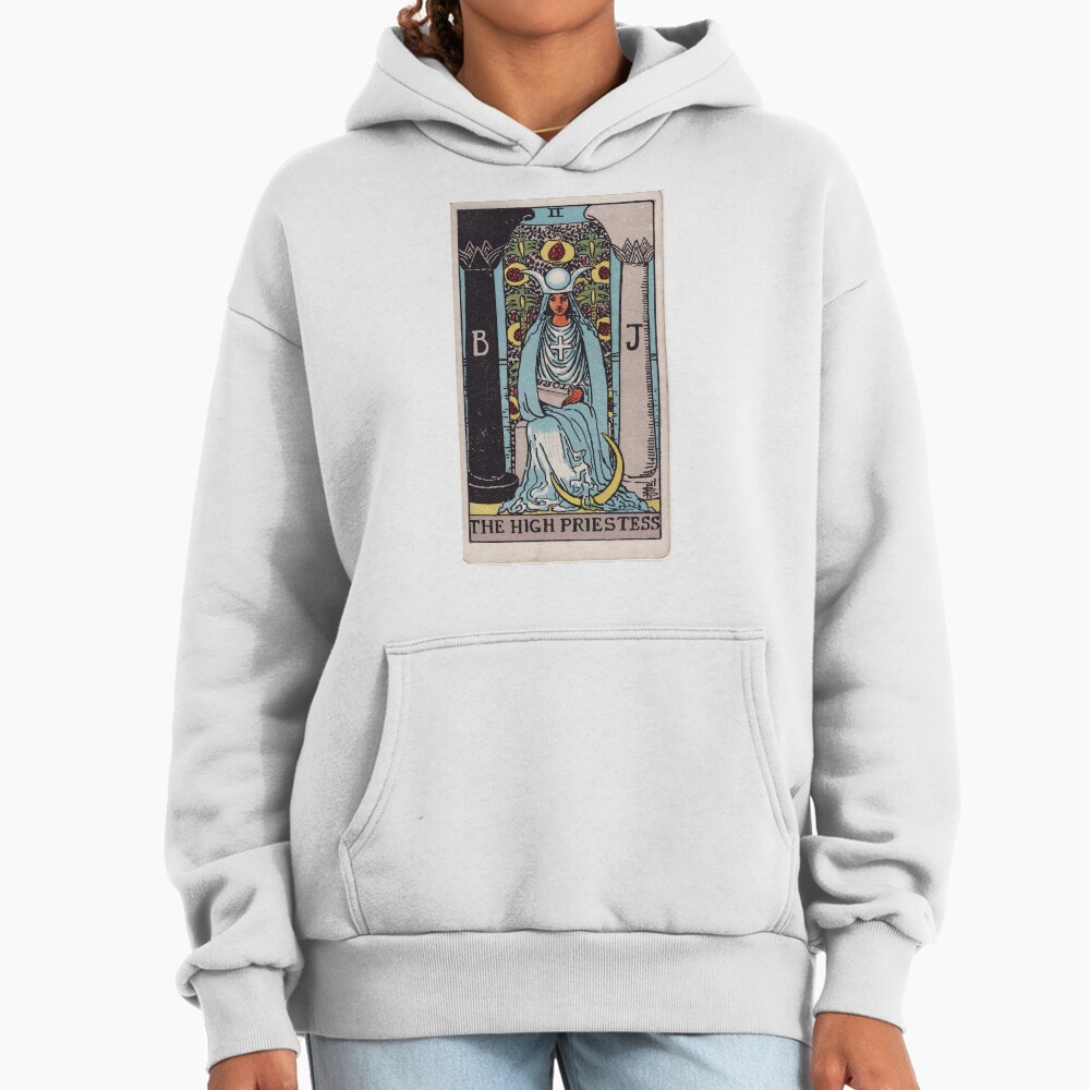 The High Priestess Mystic Tarot Design Hoodie - Image 2