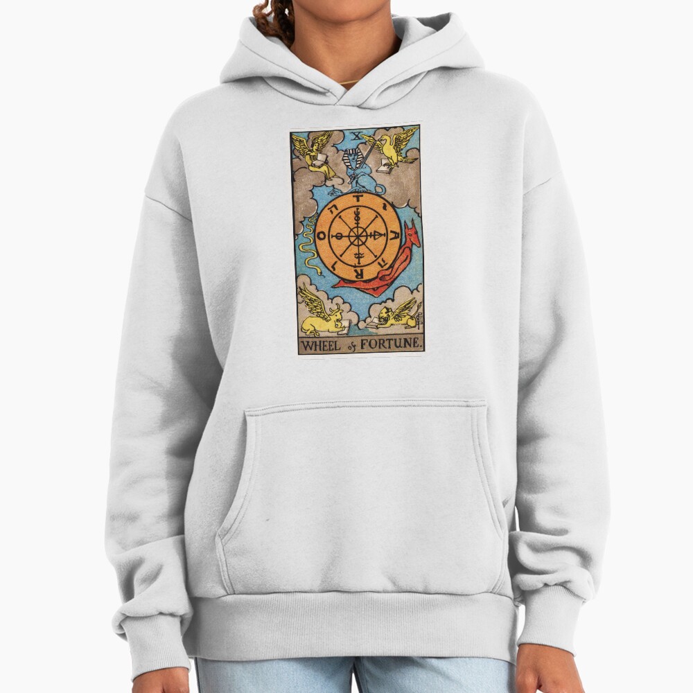 Wheel Of Fortune Tarot Arcana Design Hoodie - Image 2