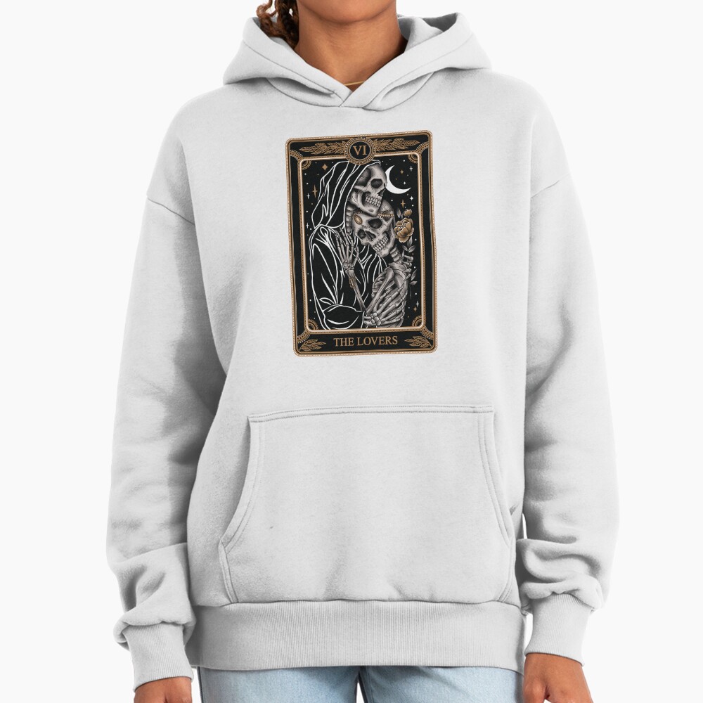 The Lovers Tarot Tattoo Art Hoodie - Image 2