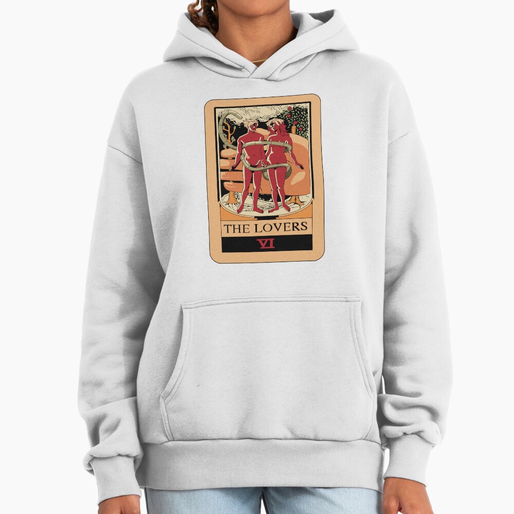 The Lovers Tarot Mystic Design Hoodie - Image 2