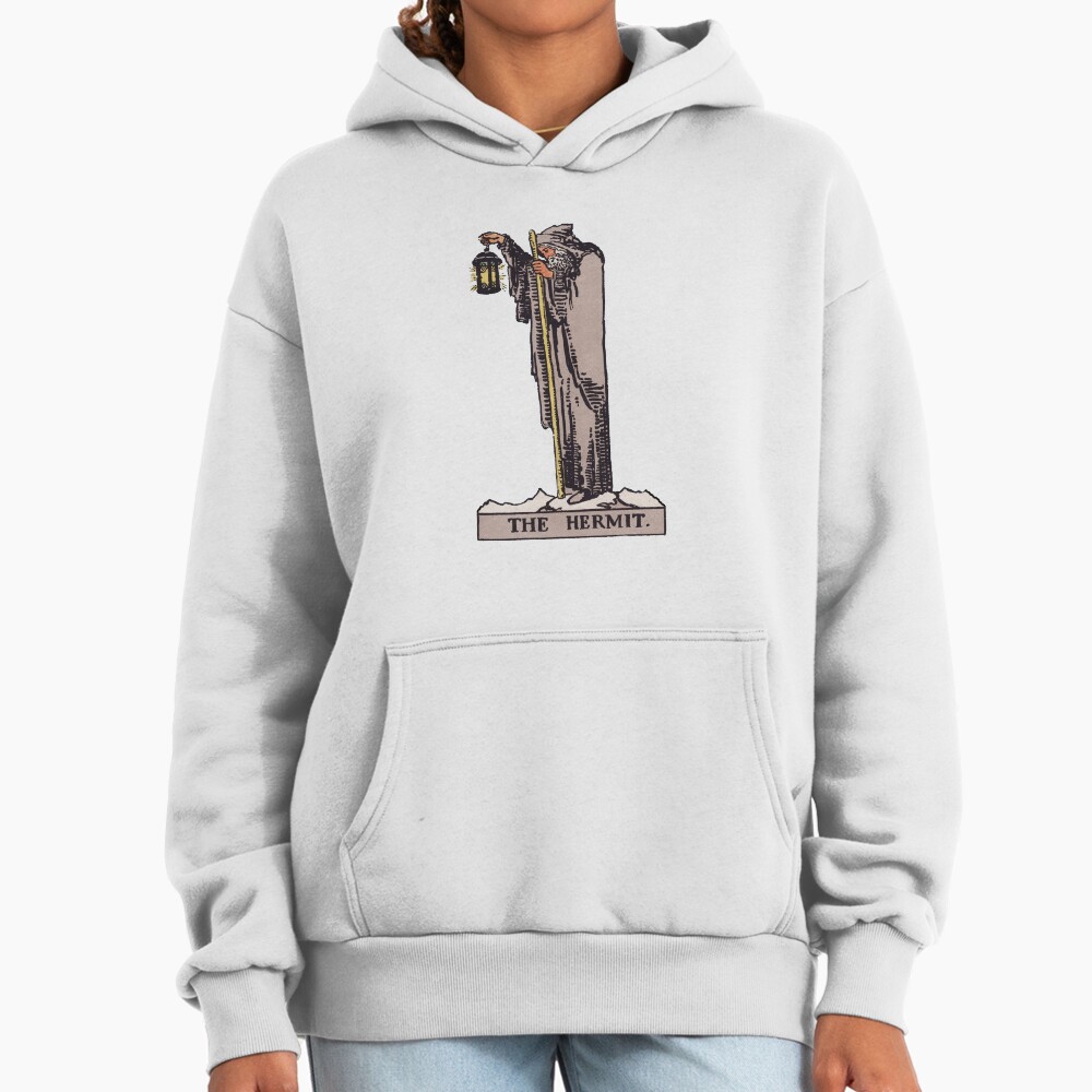 The Hermit Tarot Arcana Design Hoodie - Image 2