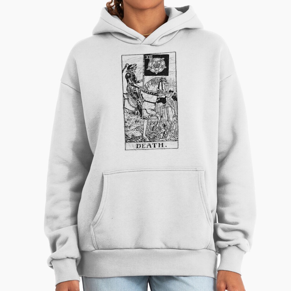 Death Major Arcana Occult Tarot Design Hoodie