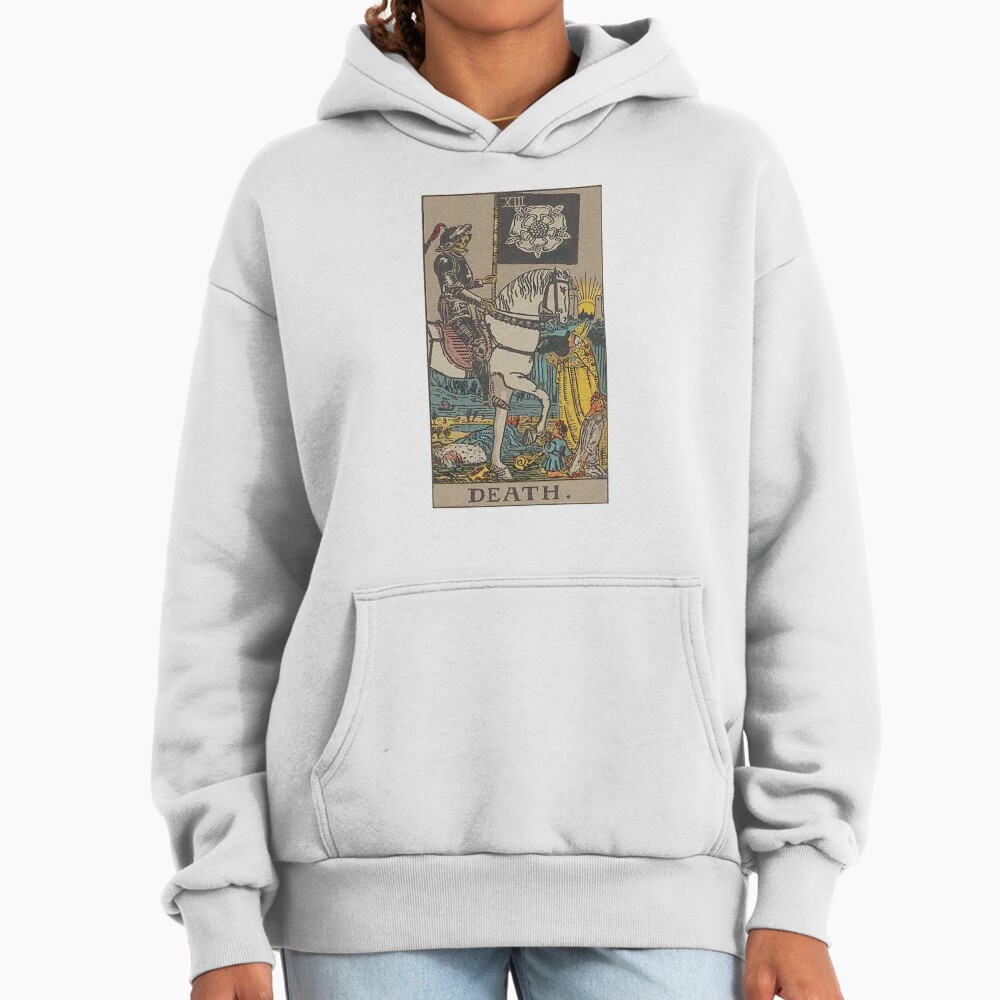 Death Tarot Mystic Arcana Design Hoodie - Image 2