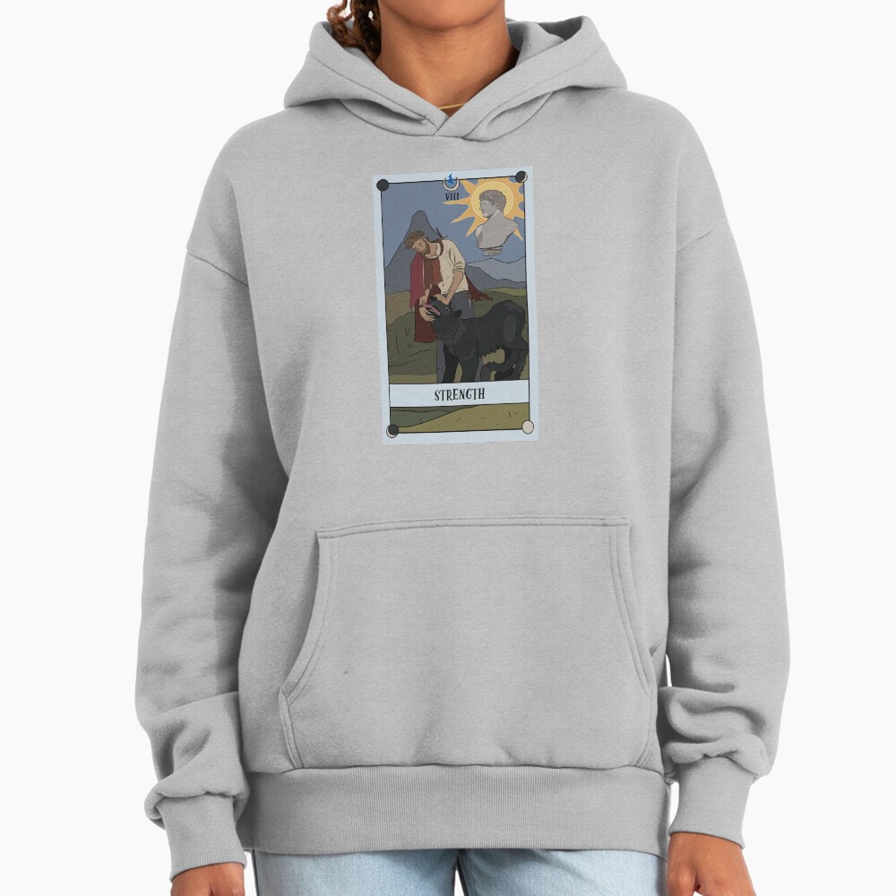 Strength Lunamand Tarot Mystic Design Hoodie - Image 5
