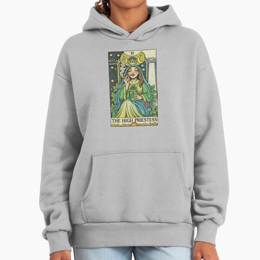The High Priestess Classic Tarot Design Hoodie - Image 4