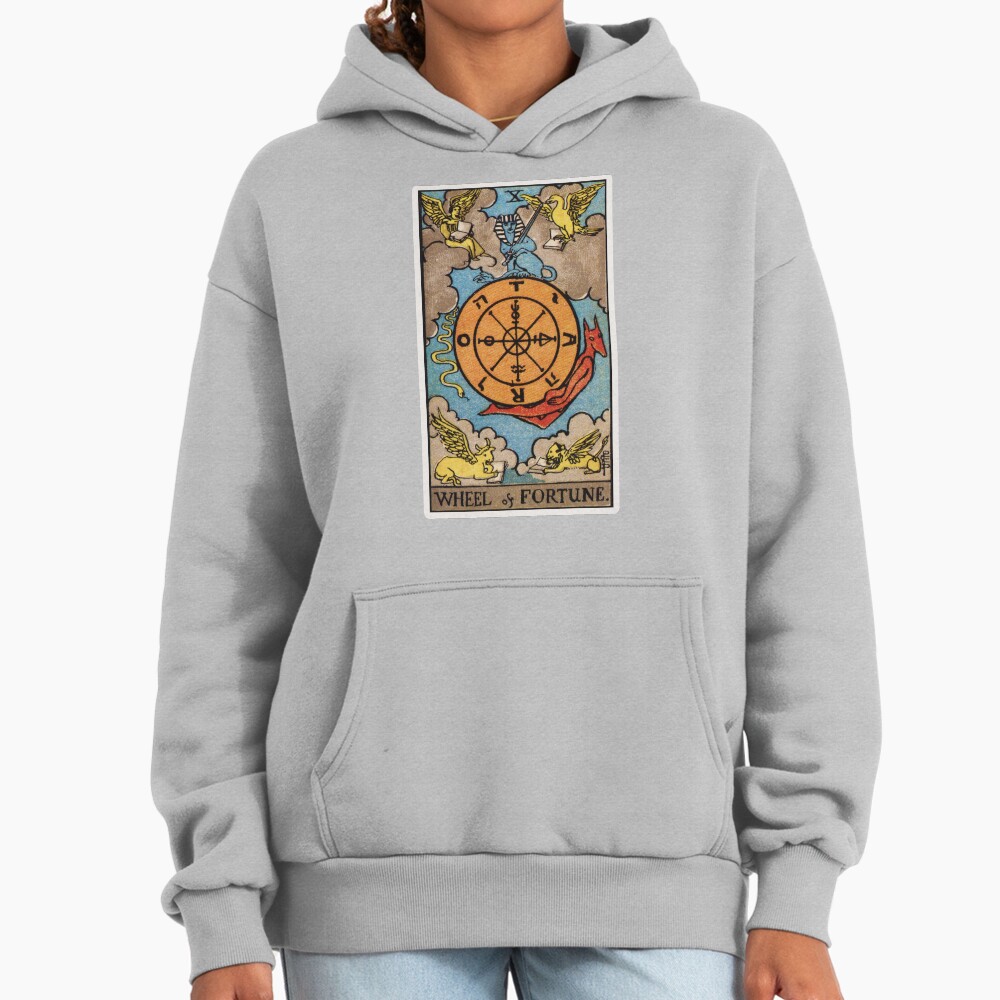 Wheel Of Fortune Tarot Arcana Design Hoodie - Image 4