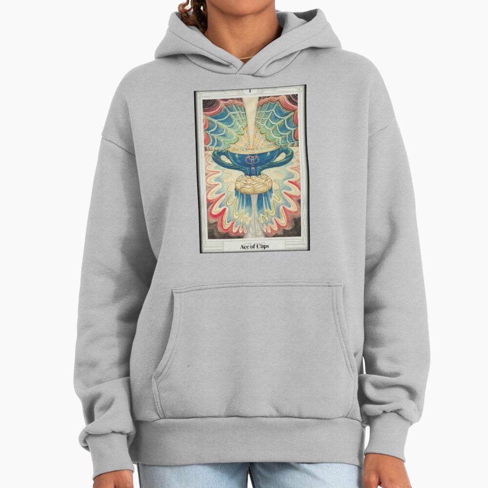 Ace Of Cups Troth Tarot Design Hoodie - Image 4